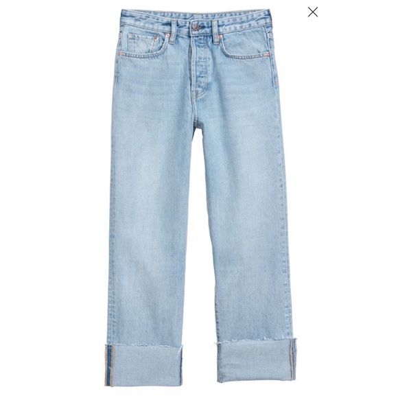 H&M HIGHT WAISTED LIGHT BLUE STRAIGHT JEANS 👖 - Picture 7 of 7